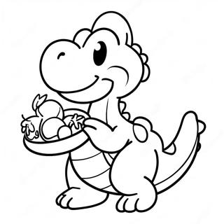 Yoshi Eet Vruchten Kleurplaat 78457 20864