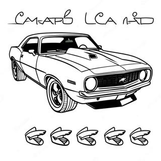 Kleurplaat Van Camaro 78686-21028