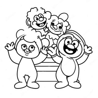 Speelse Muppet Babies Kleurplaat 78895-21195