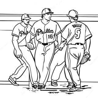 Phillies Spelers In Actie Kleurplaat 79126 21373