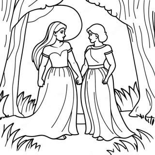 Diana En Roma In Een Magisch Bos Kleurplaat 79153 21400