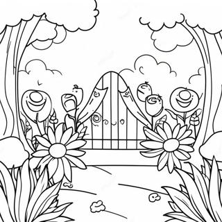 Vredige Tuin Kleurplaat 79179-21420