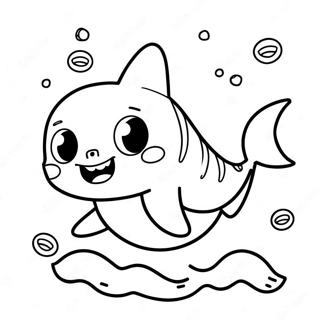 Spookachtige Baby Shark Halloween Kleurplaat 79204-21433