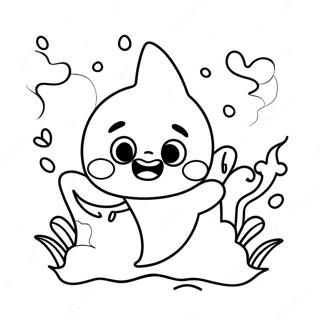 Blije Baby Shark Halloween Kleurplaat 79205-21439