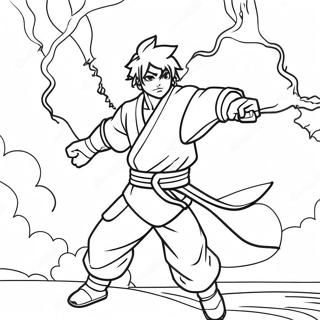 Zenitsu Met Bliksem Effecten Kleurplaat 79307-21516