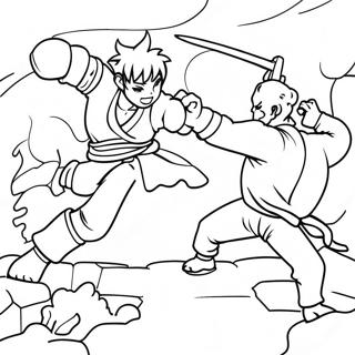 Zenitsu Vechtend Tegen Demonen Kleurplaat 79308-21519