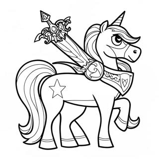 Glanzende Wapenrusting Met Zwaard Kleurplaat 79436-21615