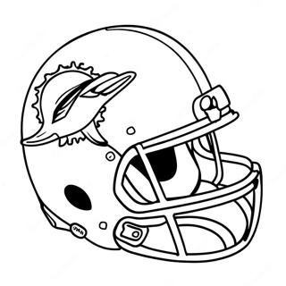 Miami Dolphins Helm Kleurplaat 79540-21697