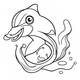 Miami Dolphins Mascotte Kleurplaat 79541-21704