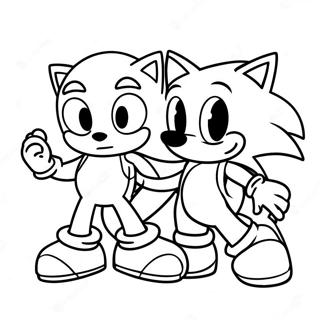 Sonic En Mario Kleurplaat 79820-21893