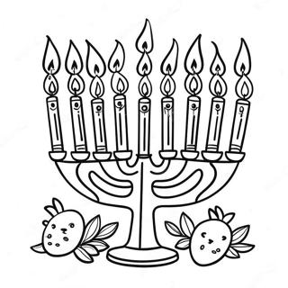 Vrolijke Hanukkah Viering Kleurplaat 79925-21984