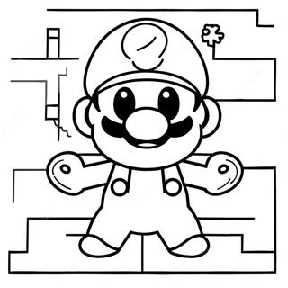 8 Bit Mario Kleurplaten