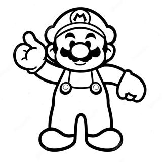 Kleurplaat Van 8 Bit Mario 80155-22155