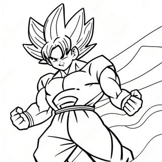 Goku Super Saiyan Transformatie Kleurplaat 8026-2662