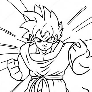 Goku Kamehameha Aanval Kleurplaat 8030 1172