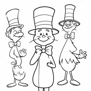 Charmante Dr Seuss Personages Kleurplaat 80468-22410