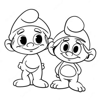 Smurfen Kleurplaat 80591-22494