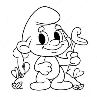 Smurfen Kleurplaat 80591-22496