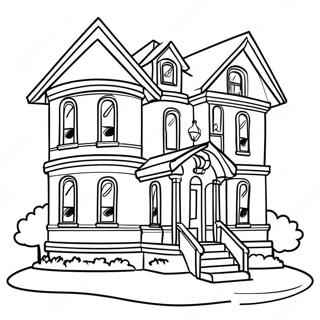 Moderne Villa Kleurplaat 80645-22545