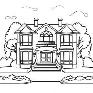 Moderne Villa Kleurplaat 80645-22546