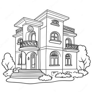 Moderne Villa Kleurplaat 80645-22548