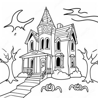 Spookachtig Spookhuis Kleurplaat 80800 22669