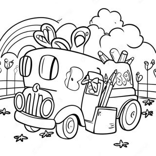 Spannende Rode Lint Week Parade Kleurplaat 81057-22870