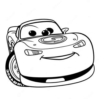 Lightning Mcqueen Met Een Grote Glimlach Kleurplaat 8115-2033