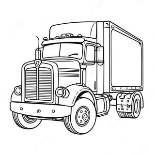 Vintage Vrachtwagen Met Klassiek Ontwerp Kleurplaat 81160-22947