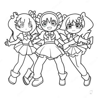 Sprankelende Glitter Force Team Kleurplaat 81185-22961