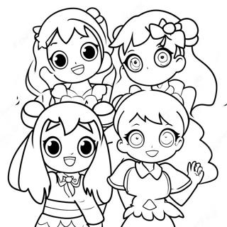 Sprankelende Glitter Force Team Kleurplaat 81185-22963