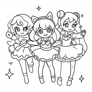 Kleurrijke Glitter Force Avontuur Kleurplaat 81187-22970