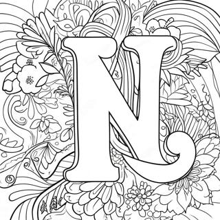 Letter N Kleurplaten