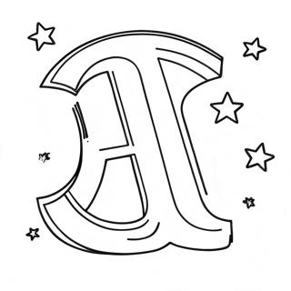 Nachtlucht Letter N Kleurplaat 81264-23029