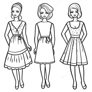 Modieuze Papieren Poppen Kleurplaat 81521 23229