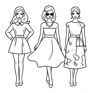 Modieuze Papieren Poppen Kleurplaat 81521 23230