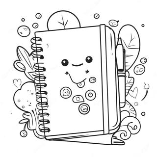 Schattig Notitieboek Met Stickers Kleurplaat 81572-23270