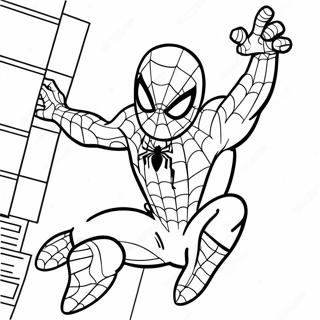 Vriendelijke Buurt Spiderman Kleurplaat 81676-23352