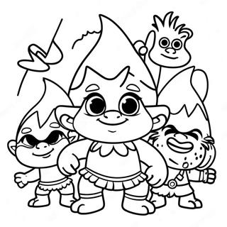 Trolls Wereldtour Kleurplaat 81775-23415