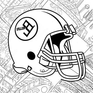 Steelers Logo Kleurplaat 81878-23495