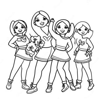 Steelers Cheerleaders Kleurplaat 81880-23501