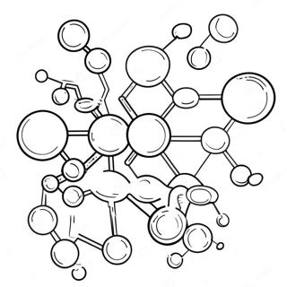 Kleurige Moleculen En Atomen Kleurplaat 82087 23666