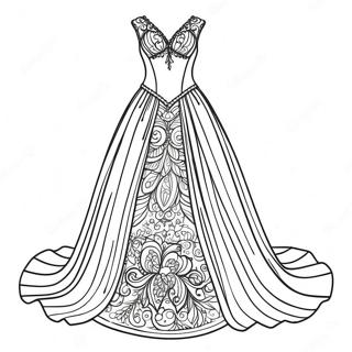 Elegante Jurk Kleurplaat 82319-23878