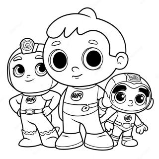 Super Why En Vrienden Kleurplaat 82367-23906