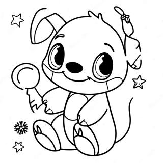 Kerst Stitch Kleurplaat 82521-24022