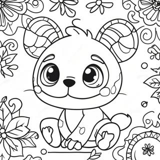 Feestelijke Kerst Stitch Ornament Kleurplaat 82522-24025