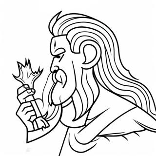 Zeus Met Bliksem Kleurplaat 82574-24066