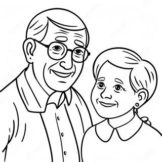 Hartverwarmende Grootouders Dag Kleurplaat 82675-24148