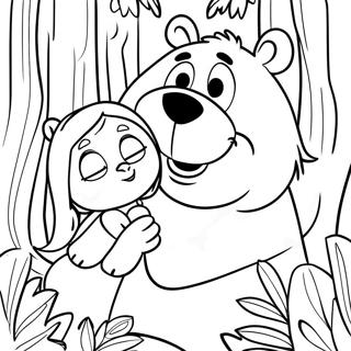 Masha En De Beer In Het Bos Kleurplaat 82831 24272
