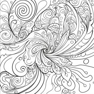 Kleurige Galaxy Spiralen Kleurplaat 82934 24348